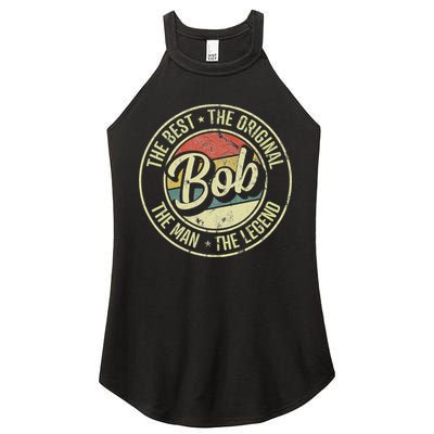 Bob Personal Name First Name Retro Bob Women's Perfect Tri Rocker Tank