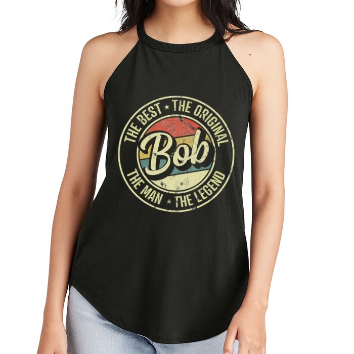Bob Personal Name First Name Retro Bob Women's Perfect Tri Rocker Tank