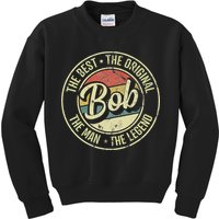 Bob Personal Name First Name Retro Bob Kids Sweatshirt