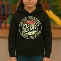 Bob Personal Name First Name Retro Bob Kids Hoodie
