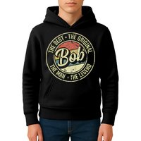 Bob Personal Name First Name Retro Bob Kids Hoodie