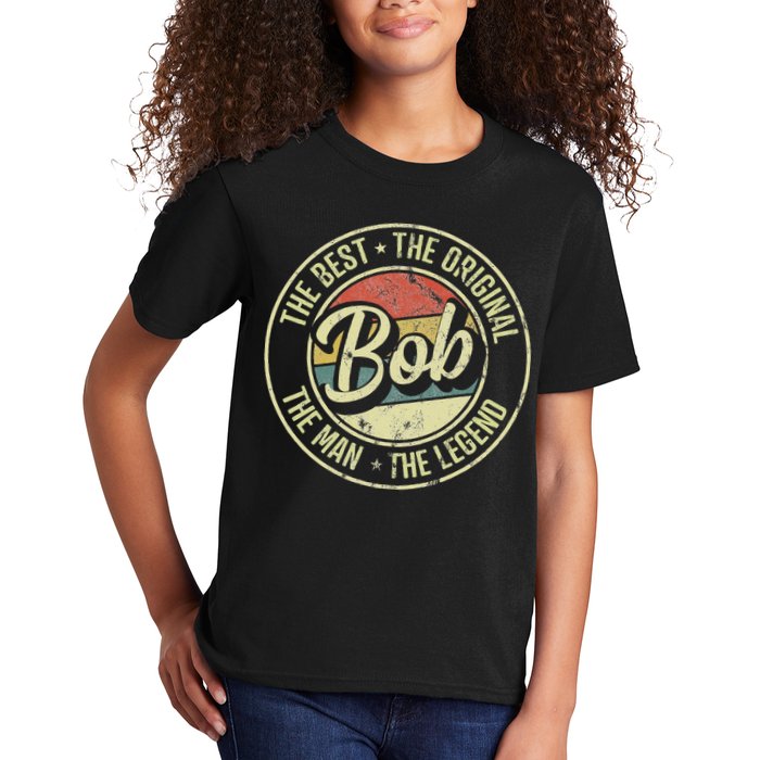 Bob Personal Name First Name Retro Bob Kids T-Shirt