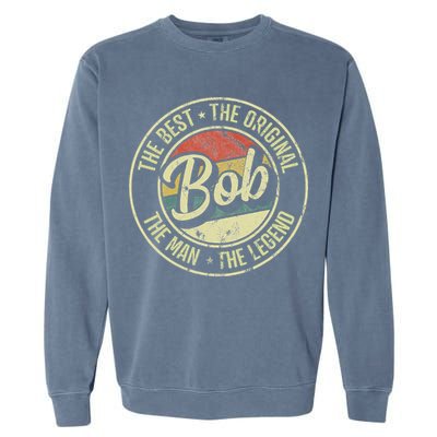 Bob Personal Name First Name Retro Bob Garment-Dyed Sweatshirt