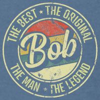 Bob Personal Name First Name Retro Bob Garment-Dyed Sweatshirt