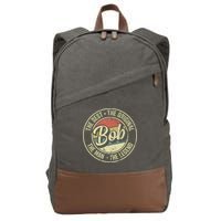 Bob Personal Name First Name Retro Bob Cotton Canvas Backpack