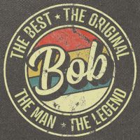 Bob Personal Name First Name Retro Bob Cotton Canvas Backpack