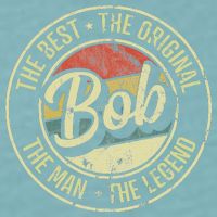 Bob Personal Name First Name Retro Bob Sueded Cloud Jersey T-Shirt