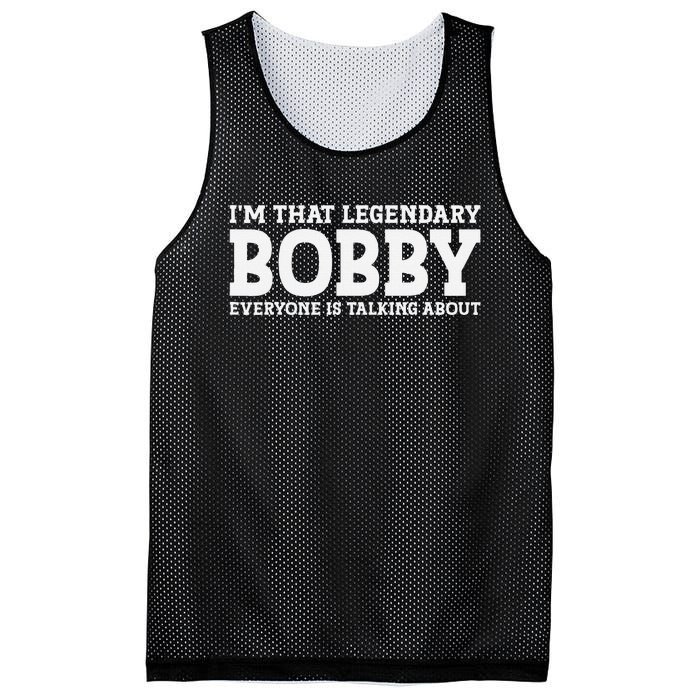 Bobby Personal Name First Name Funny Bobby Mesh Reversible Basketball Jersey Tank