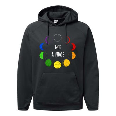 Bi Pride Not A Phase Bisexual Pride LGBT LGBTQ Pride Month Performance Fleece Hoodie