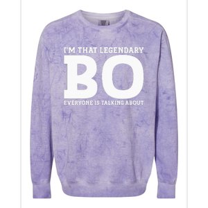 Bo Personal Name Funny Bo Colorblast Crewneck Sweatshirt