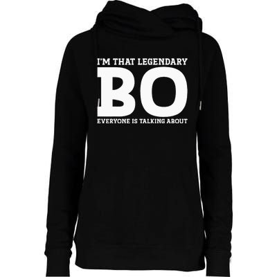 Bo Personal Name Funny Bo Womens Funnel Neck Pullover Hood