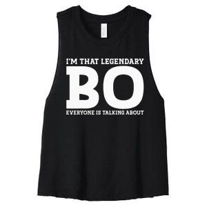 Bo Personal Name Funny Bo Women's Racerback Cropped Tank