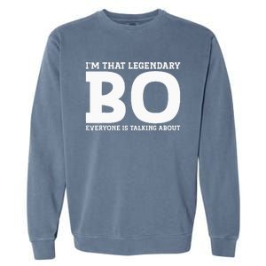 Bo Personal Name Funny Bo Garment-Dyed Sweatshirt