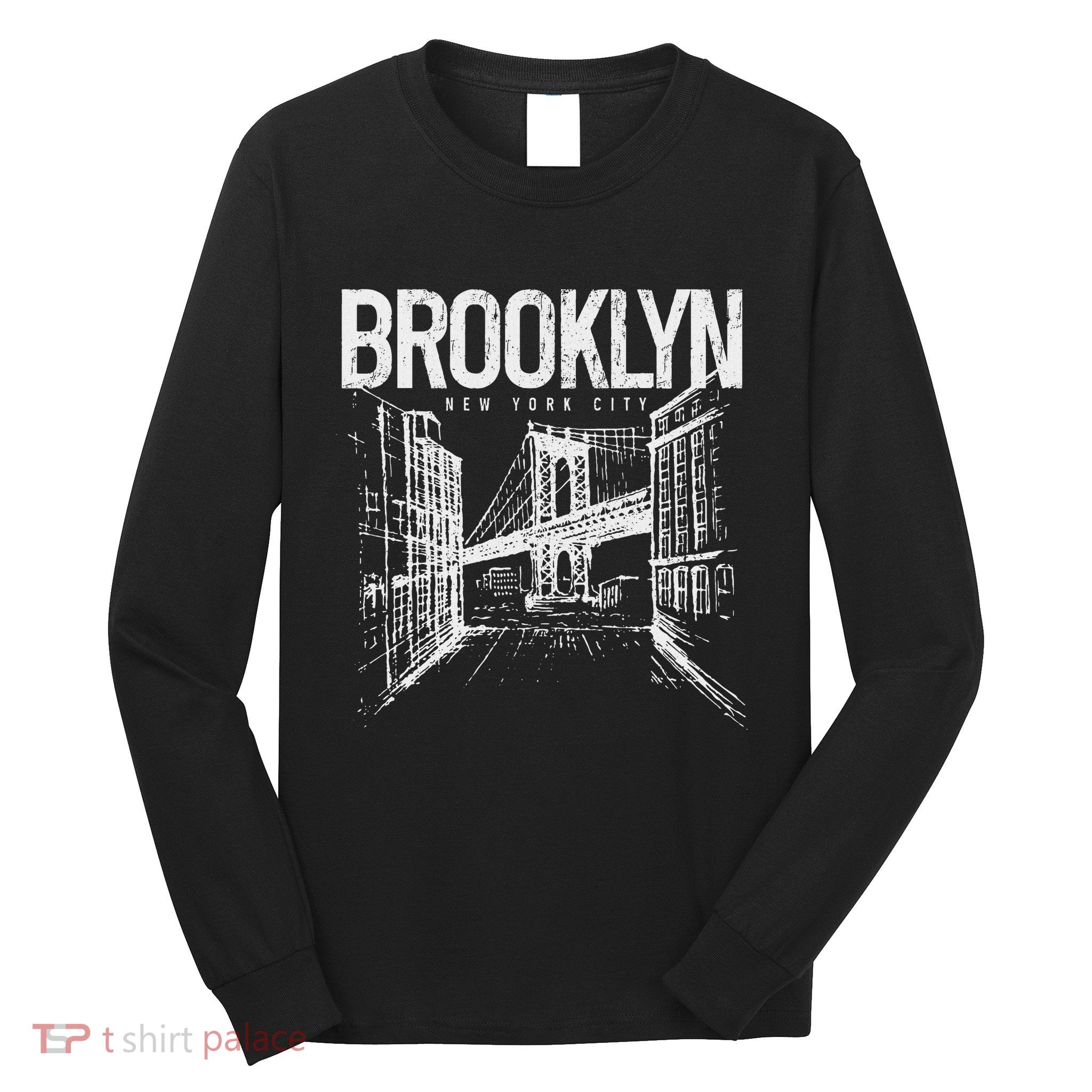Brooklyn Pride Nyc New York City Ny Brooklyn Bridge Long Sleeve Shirt