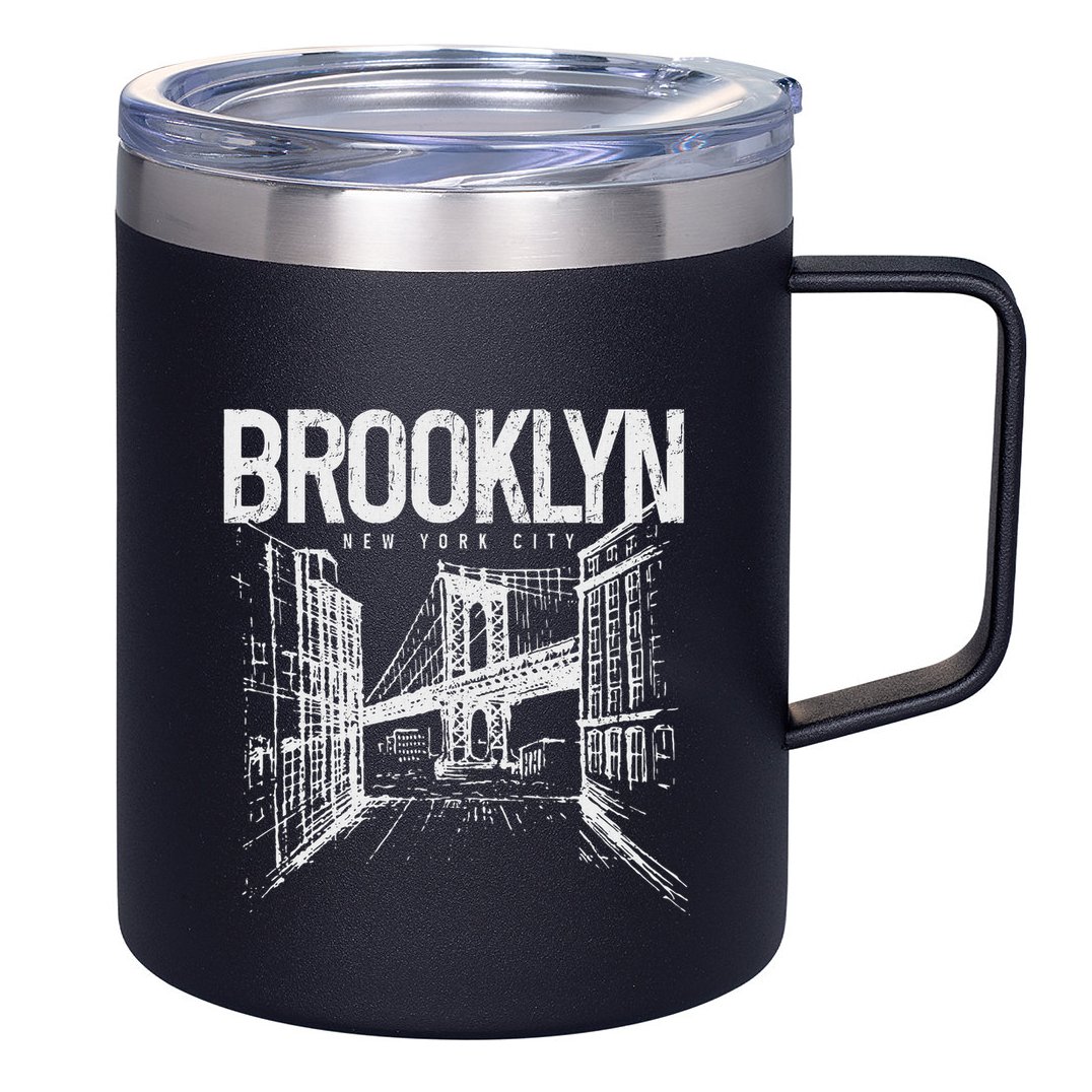 Brooklyn Pride Nyc New York City Ny Brooklyn Bridge 12oz Stainless Steel Coffee Mug