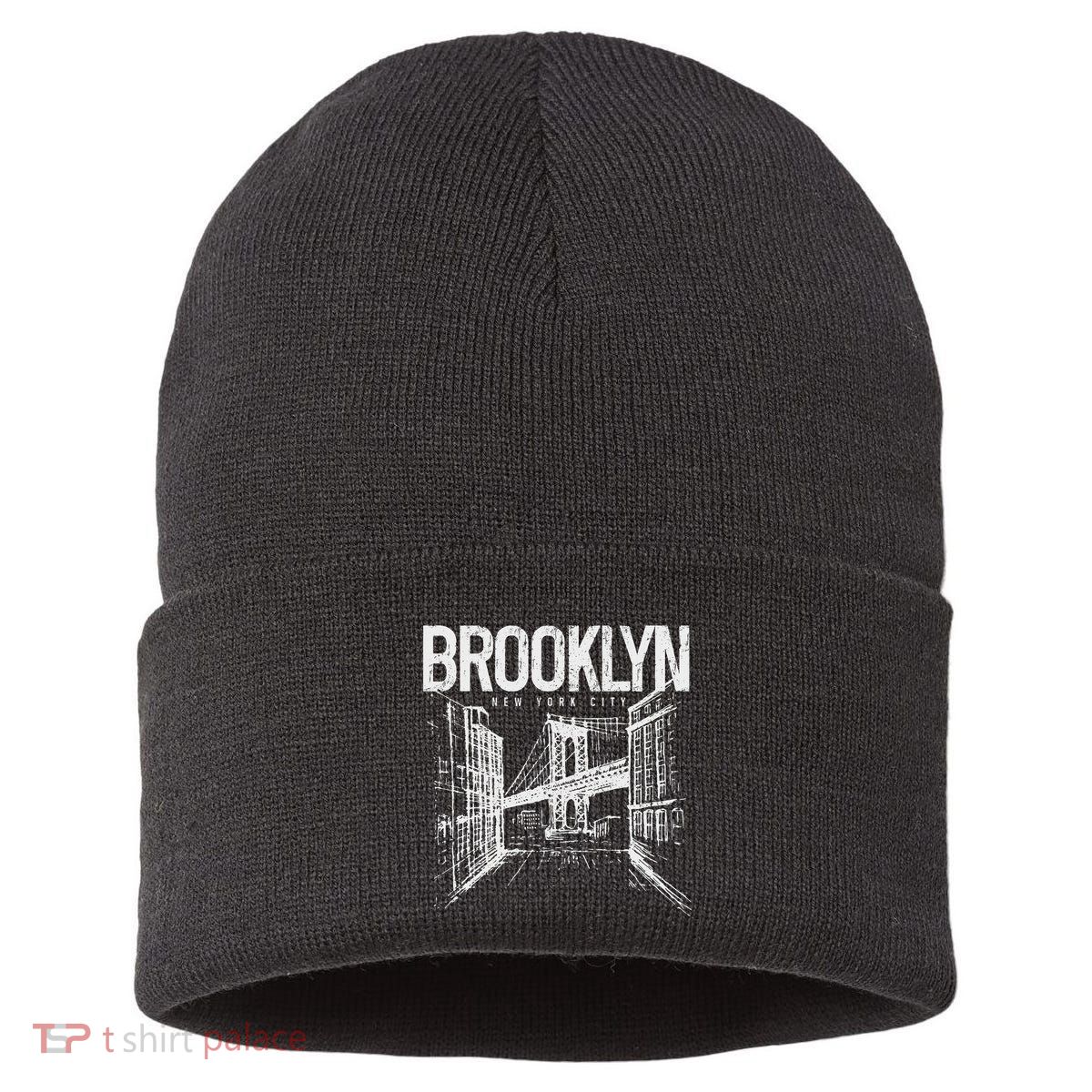 Brooklyn Pride Nyc New York City Ny Brooklyn Bridge Sustainable Knit Beanie