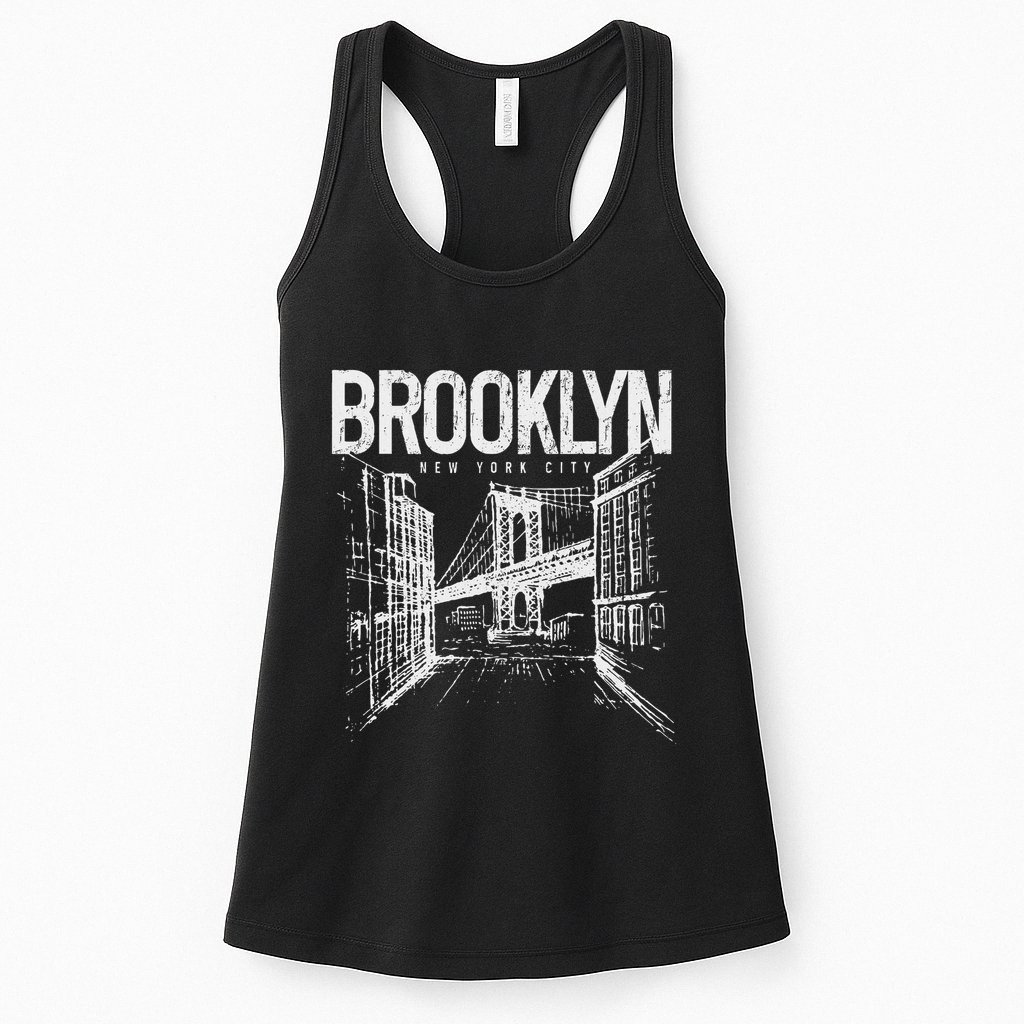 Brooklyn Pride Nyc New York City Ny Brooklyn Bridge Womens Tank Top