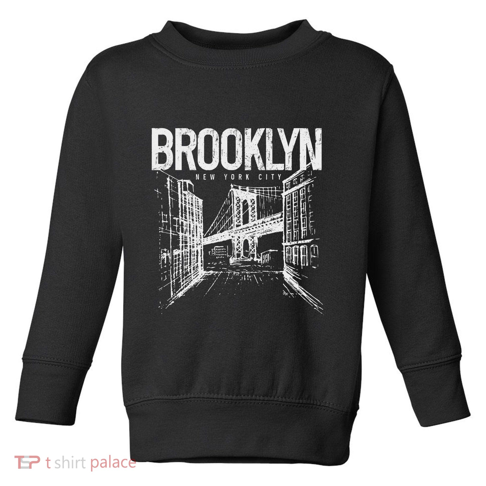 Brooklyn Pride Nyc New York City Ny Brooklyn Bridge Toddler Sweatshirt