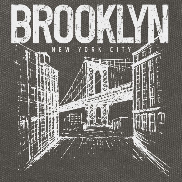 Brooklyn Pride Nyc New York City Ny Brooklyn Bridge Cotton Canvas Backpack