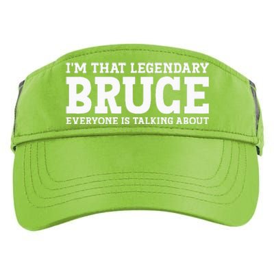 Bruce Personal Name Funny Bruce Adult Drive Performance Visor