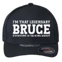 Bruce Personal Name Funny Bruce Flexfit Unipanel Trucker Cap