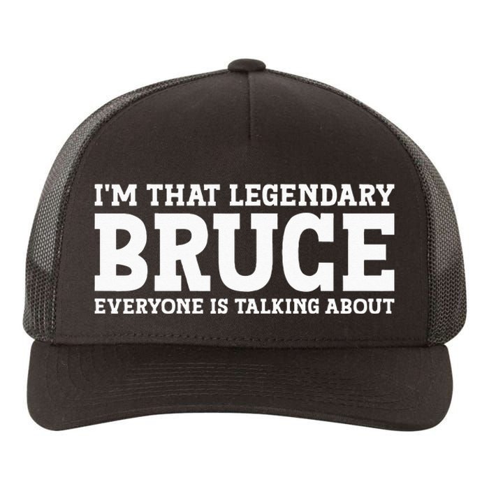 Bruce Personal Name Funny Bruce Yupoong Adult 5-Panel Trucker Hat