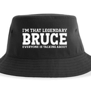 Bruce Personal Name Funny Bruce Sustainable Bucket Hat