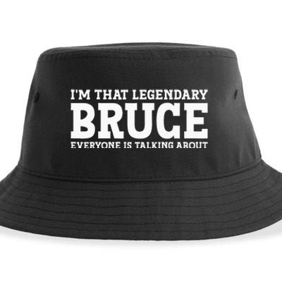 Bruce Personal Name Funny Bruce Sustainable Bucket Hat