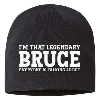 Bruce Personal Name Funny Bruce Sustainable Beanie