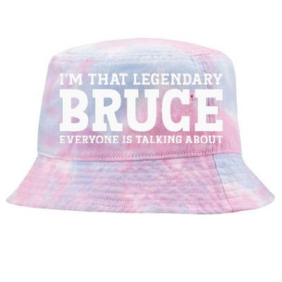 Bruce Personal Name Funny Bruce Tie-Dyed Bucket Hat