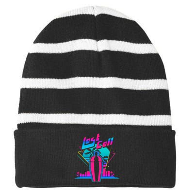 Bar & Pub Owner Saying Mixologist Bartender Striped Beanie with Solid Band