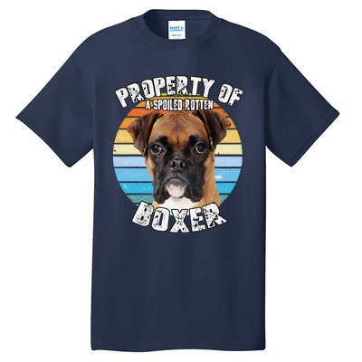 Boxer Property Of Retro Cute Dog Tall T-Shirt