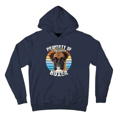 Boxer Property Of Retro Cute Dog Tall Hoodie