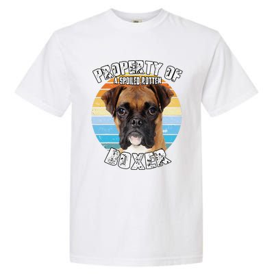 Boxer Property Of Retro Cute Dog Garment-Dyed Heavyweight T-Shirt