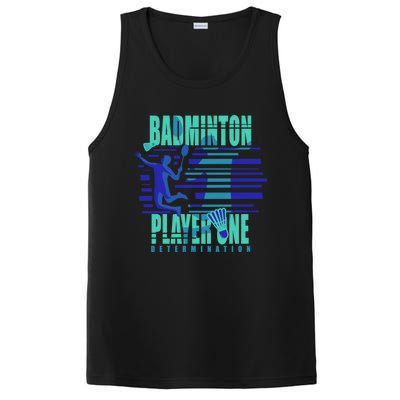 Badminton Player One Funny Gift PosiCharge Competitor Tank