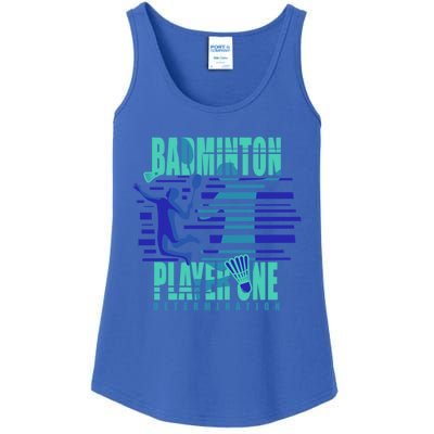 Badminton Player One Funny Gift Ladies Essential Tank