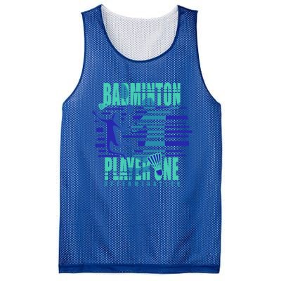 Badminton Player One Funny Gift Mesh Reversible Basketball Jersey Tank