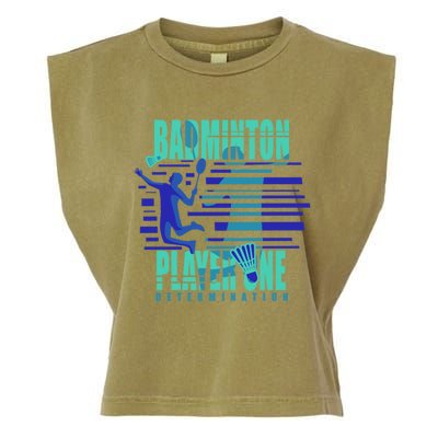 Badminton Player One Funny Gift Garment-Dyed Women's Muscle Tee