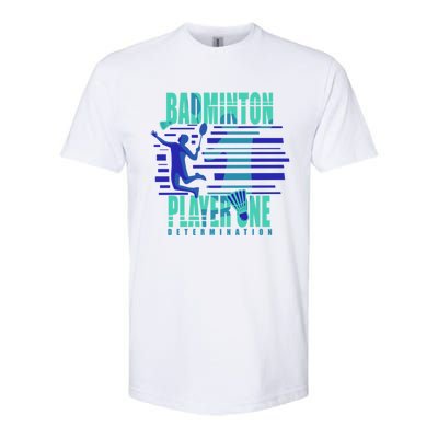 Badminton Player One Funny Gift Softstyle® CVC T-Shirt