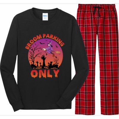 Broom Parking Only Gift Long Sleeve Pajama Set