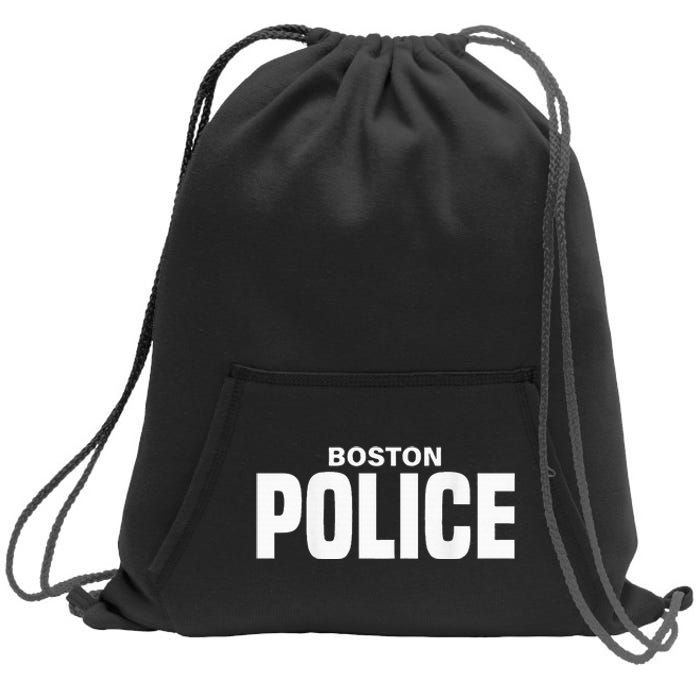 Boston Police Officer Massachusetts Policeman Duty Sweatshirt Cinch Pack Bag