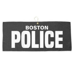 Boston Police Officer Massachusetts Policeman Duty Large Microfiber Waffle Golf Towel