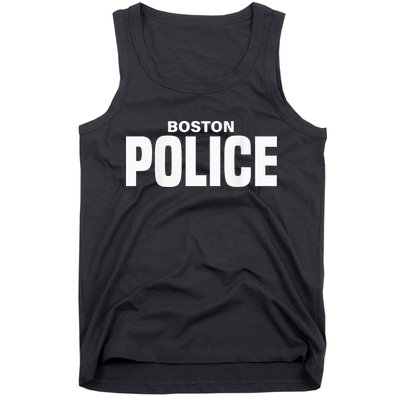 Boston Police Officer Massachusetts Policeman Duty Tank Top