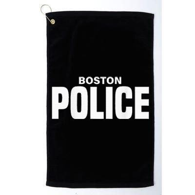 Boston Police Officer Massachusetts Policeman Duty Platinum Collection Golf Towel