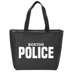 Boston Police Officer Massachusetts Policeman Duty Zip Tote Bag