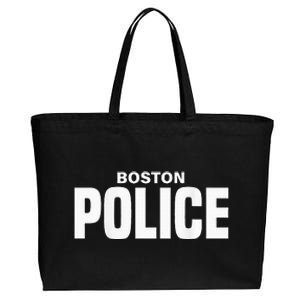 Boston Police Officer Massachusetts Policeman Duty Cotton Canvas Jumbo Tote