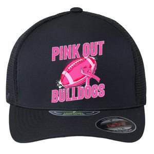 Bulldogs Pink Out Football Tackle Breast Cancer Flexfit Unipanel Trucker Cap