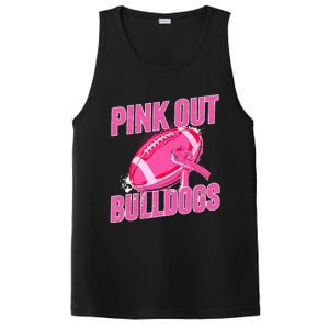 Bulldogs Pink Out Football Tackle Breast Cancer PosiCharge Competitor Tank