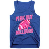 Bulldogs Pink Out Football Tackle Breast Cancer Tank Top