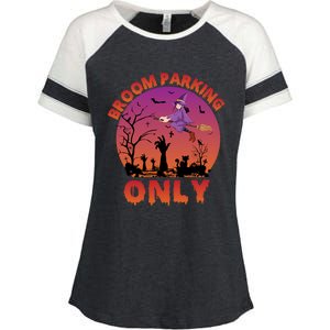 Broom Parking Only Gift Enza Ladies Jersey Colorblock Tee